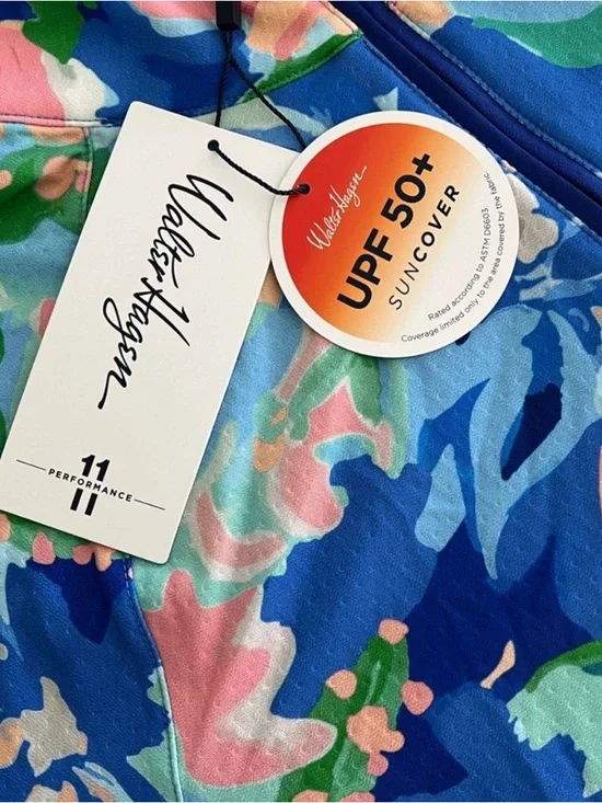 Walter Hagen Floral Golf 1/4 Zip UV Top S - Picture 8 of 10